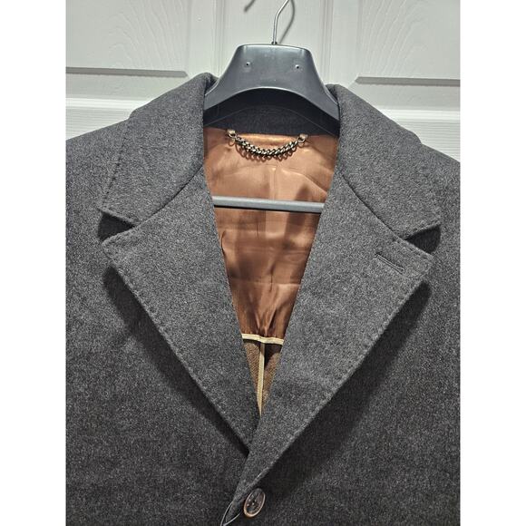 NWT Brett Johnson Single Breasted Wool Long Coat Size XL MSRP $3850 overcoat - Picture 2 of 12